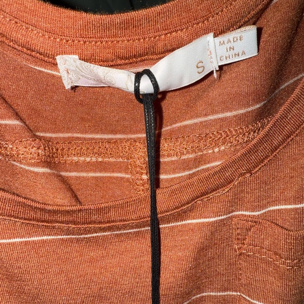 Prana Women's Tank Top - Rust Stripes - Picture 2 of 3